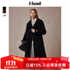 ELAND衣戀毛呢外套女簡(jiǎn)約風(fēng)柔軟大衣2025冬季新款 黑色(19)Black S 160