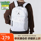 Jordan男女喬丹 聚酯纖維 滿(mǎn)天星 書(shū)包背包 雙肩包HA6473-100白 均碼