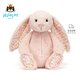 Jellycat花布邦尼兔動(dòng)物毛絨玩偶兔子玩偶兒童禮物娃娃教師節生日禮物 徹蕊（胭脂粉色） Medium