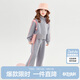 笛莎（DEESHA）童裝女童套裝2025秋季小女孩兒童甜酷運動(dòng)兩件套 淺花灰 140