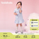 巴拉巴拉童裝兒童連衣裙女童寶寶裙子夏裝2025學(xué)院polo裙繡花208225111020