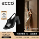 愛步（ECCO）魚嘴高跟涼鞋女  夏季休閑百搭圓頭粗跟涼鞋 雕塑233313 黑色23331301001 36