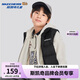Skechers斯凱奇秋冬季新款男女中大童鴨絨梭織羽絨服背心兒童外套L424K080