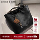 CharisKitty小c&k包包女式2025新款托特包大容量單肩包通勤包生日禮物女士 Black黑色【小CK節日專(zhuān)屬禮物】