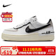 耐克NIKE緩震板鞋女空軍一號(hào) AIR FORCE 1 運(yùn)動(dòng)鞋 DZ1847-110白黑37.5