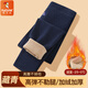 啄木鳥(niǎo)冬季保暖褲男加絨加厚東北高腰防寒加肥加大碼秋褲棉褲絨褲打底褲 保暖褲2倍加絨加厚【藏青】 4XL 【165-185斤】