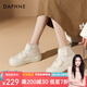 達(dá)芙妮雪地靴女學(xué)生百搭保暖加絨加厚2024新款冬季魔術(shù)貼簡(jiǎn)約防寒東北 米色 37 標(biāo)準(zhǔn)碼