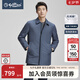 金利來【防風/防潑水/杜邦棉】秋冬季棉服男保暖翻領(lǐng)商務(wù)休閑棉衣 65J4-灰藍 L 175/92A 推薦130-140斤