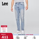 Lee25秋新舒適中腰錐形五袋款淺藍(lán)色男牛仔褲潮流