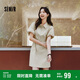 森馬（Semir）連衣裙女翻領(lǐng)燈籠袖休閑風(fēng)2025夏季防曬收腰短裙戶(hù)外109325114027