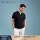 Tommy Hilfiger【雙面布】夏季男純棉商務(wù)休閑純色翻領(lǐng)短袖T恤POLO衫34785