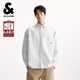杰克·瓊斯（JACK&JONES）【衣啟贏(yíng)運】 男裝26年春季襯衫男純棉豎條紋寬松休閑長(cháng)袖襯衫 灰白色 常規 M 偏大,建議拍小一碼