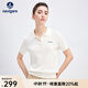 Navigare意大利小帆船針織T恤衫女士25夏季新款翻領(lǐng)體恤衫通勤百搭polo衫 冰川白 L