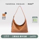 VANESSA HOGAN【張雅欽同款】VH女包欣冉hobo包頭層植鞣牛皮斜挎單肩包七夕禮物 可可紅棕-中號+綠野仙蹤禮盒