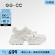 GG-CC【星河音軌】夏季新款潮趣復古網(wǎng)面運動(dòng)老爹涼鞋女休閑鞋G25S8542 白色 37