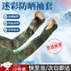 隨燦 迷彩一體頭套面罩防風(fēng)沙冰絲圍脖頭巾騎行面巾脖套戶(hù)外軍訓cs 星空XK冰袖【1對裝】夏