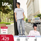 Lee【張凌赫代言】25新品寬松錐形五袋款淺藍色水洗男牛仔褲潮流 復(fù)古淺藍色 34