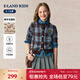 E·LAND KIDS童裝2025年秋季新品女童針織衫復古學(xué)院風(fēng)長(cháng)袖上衣 Blue藍色/50 165