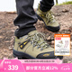 駱駝（CAMEL）戶(hù)外登山鞋男防滑耐磨減震徒步鞋牛皮鞋冬季低幫男士潮流運(yùn)動(dòng)男鞋 A632026015，軍綠，男 38