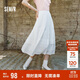 森馬（Semir）半身裙女松緊腰A字裙氣質(zhì)夏季2025拼接蕾絲波點(diǎn)長裙109325120005