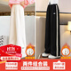 優(yōu)優(yōu)1點(diǎn)（Yoyo one）女童褲子春秋裝兒童闊腿褲秋冬加絨白色童裝長(cháng)褲女大童運動(dòng)衛褲 15046米白+15001黑【加絨2件】 160
