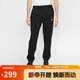 耐克（NIKE）男運動(dòng)褲 冬季針織加絨束腳休閑褲 溫暖舒適 BV2738-010 黑 M