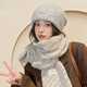 夢(mèng)多福圍巾帽子女秋冬季2025新款圍脖女士長(cháng)款保暖棉帽送女生生日禮物 米白色 2025新款【圍巾/帽子】