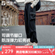 探路者（TOREAD）軟殼褲戶外運動褲子休閑專業(yè)防潑水舒適加厚功能長褲女式秋冬季款 【常規(guī)款】黑色-TAMMBM92803 M