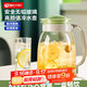 天喜涼水壺玻璃冷水壺大容量加厚耐熱冷水杯檸檬氣泡水具學(xué)生禮物