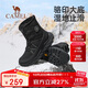 駱駝（CAMEL）2024冬季新品戶(hù)外雪地靴男款厚底登山高幫靴子防寒加絨保暖徒步鞋