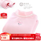 多妙屋女童打底衫兒童棉秋冬半高領(lǐng)加絨長(cháng)袖上衣寶寶白色洋氣t恤 加絨 小鹿 粉色 10358 120 適合115-125cm