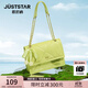 歐時(shí)納（JUST STAR）包包女包托特包女大學(xué)生通勤單肩斜挎包腋下包送女友生日禮物 檸檬黃【甜美珍珠果子托特包】