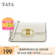 他她（TATA）黑色質(zhì)感小方包女包包休閑通勤腋下包單肩包新款NB208BX3 白色 F
