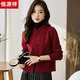 恒源祥純羊毛衫女士開(kāi)衫秋冬短款中國風(fēng)針織衫百搭毛衣外套
