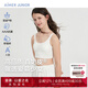 Aimer kids愛(ài)慕兒童少女文胸奶皮星愿寶貝少女二階段中長(cháng)背心AJ115E112 白 170