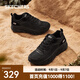斯凱奇（Skechers）厚底慢跑鞋女鞋百搭增高時(shí)尚透氣休閑鞋舒適潮流運(yùn)動(dòng)鞋子117380 全黑色/BBK 38