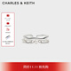 CHARLES&KEITH月光謐語(yǔ)仿珍珠疊鏈開(kāi)口戒指生日禮物CK5-32120409 Silver銀色 S