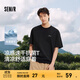 森馬（Semir）短袖T恤男涼感抗菌吸濕速干遮熱25春夏季新款印花針織上衣t恤男 黑色90001 L