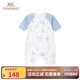 英氏【商場(chǎng)同款】嬰兒衣服夏裝連體哈衣 年新款薄款爬服 英氏白YLHBJ2P001A 59cm