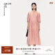 噢姆（AUM）【品質(zhì)臻選】AUM噢姆2025年夏季新款系帶領(lǐng)波點(diǎn)娃娃裙休閑連衣裙 粉色波點(diǎn) XL