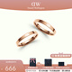 丹尼爾惠靈頓（DanielWellington）dw情侶對戒 時尚經(jīng)典系列情侶戒指 生日禮物送女友送男友 玫瑰金一對【碼數(shù)備注】 *