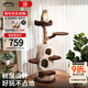 獸牌樹(shù)屋貓爬架大型貓樹(shù)貓窩一體實(shí)木貓抓柱小戶(hù)型貓架子豪華貓屋別墅 樹(shù)屋貓爬架【經(jīng)典色】