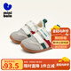 MINI BALA迷你巴拉童鞋兒童跑步鞋夏季新款透氣寶寶學(xué)步鞋復古德訓阿甘鞋子 米色 腳偏寬的寶寶建議拍大一碼 26 碼適合腳長(cháng)15.5-16.0cm