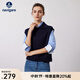 Navigare意大利小帆船無(wú)袖毛衣女春秋季寬松舒適保暖羊毛衫通勤針織背心女 海軍藍 S