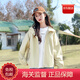 WVD美國品牌外套2025新款洋氣大童春季初中生風(fēng)衣女孩春秋款兒童上衣 米色 160 CM