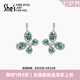 She's茜子原創(chuàng  )設計晶瑩璀璨蝴蝶耳環(huán)耳釘小眾高級感耳墜耳飾七夕節禮物 藍色C0