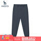 哈吉斯（HAZZYS）男裝 夏款男士彈力舒適運(yùn)動(dòng)輕薄休閑褲男ATDZP03BP05 深灰色DE 32 （175/78A）