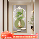 墨派入戶(hù)玄關(guān)裝飾畫(huà)原木奶油風(fēng)現代簡(jiǎn)約走廊過(guò)道掛畫(huà)綠植壁畫(huà)免打孔 清新綠植A款 70*140cm晶瓷+鋁合金邊框
