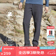 SCALER戶外軟殼褲加絨防水沖鋒褲加厚保暖防風登山褲 深灰-男 L