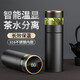 Jidaocook茶水分離商務(wù)保溫杯智能測溫泡茶水杯車(chē)載便攜辦公男女杯子 金邊黑色（316內膽） 450ml  450ml 【智能升級款】